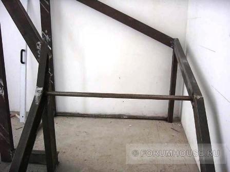 Лестницы на металлокаркасе с деревянными ступенями