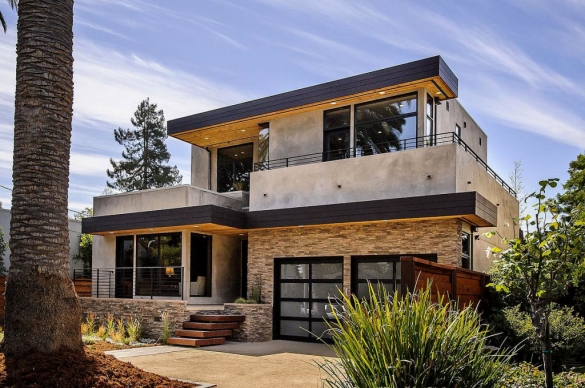 Необычный бетонный дом – хорошее современное решение