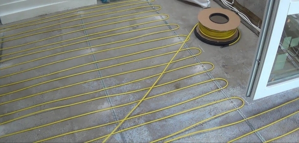 Греющий кабель в плиточный клей
