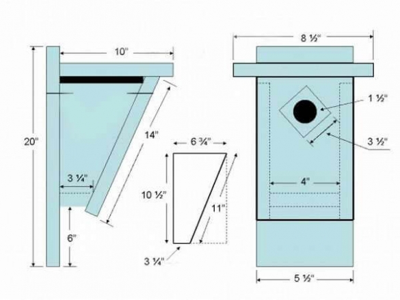 Скворечник своими руками из дерева чертежи с размерами красивые фото